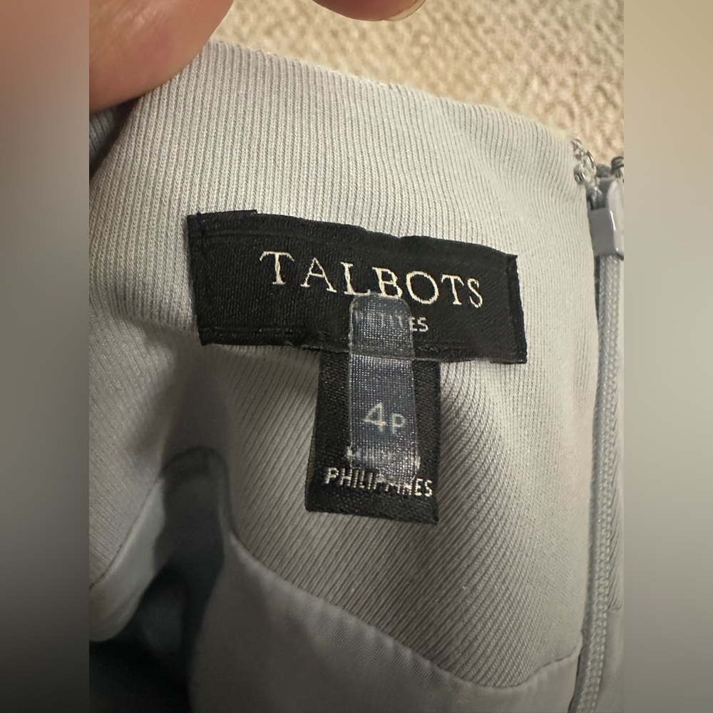 Talbots Grayish blue Blazer with Dress size 4 petite - Picture 7 of 14